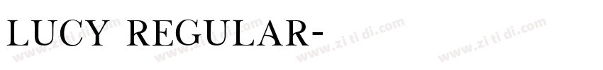 lucy regular字体转换
